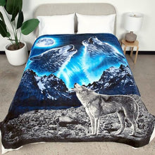 Load image into Gallery viewer, CityLux Linen Super Soft Comfy Animal Printed Throw Blanket