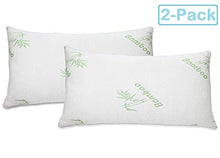 Load image into Gallery viewer, 2pc Bamboo Pillow Shredded Memory Foam